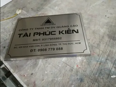 BẢNG MICA, INOX MÃ SỐ THUẾ CÔNG TY - HỘ KINH DOANH